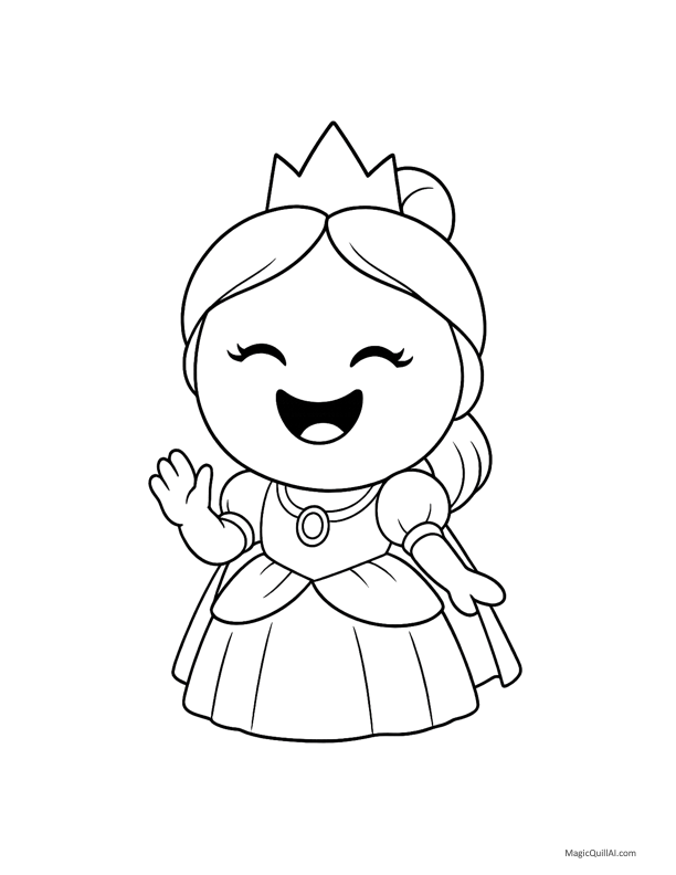 Princess coloring page