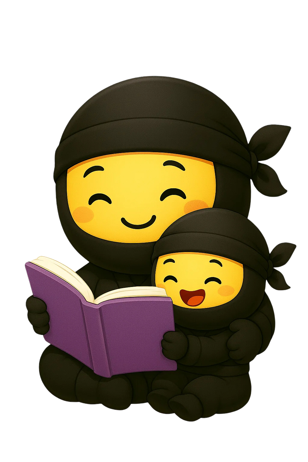 Ninja reading together